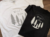 Wild and Free- Circle Design Tee