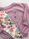 Multi Heart- Sweater. Adult
