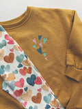 Multi Heart- Sweater. Adult